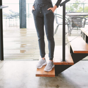 7863 | Calça jogger Tricot Canelado