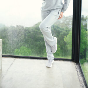 7935 | Calça reta Moletom